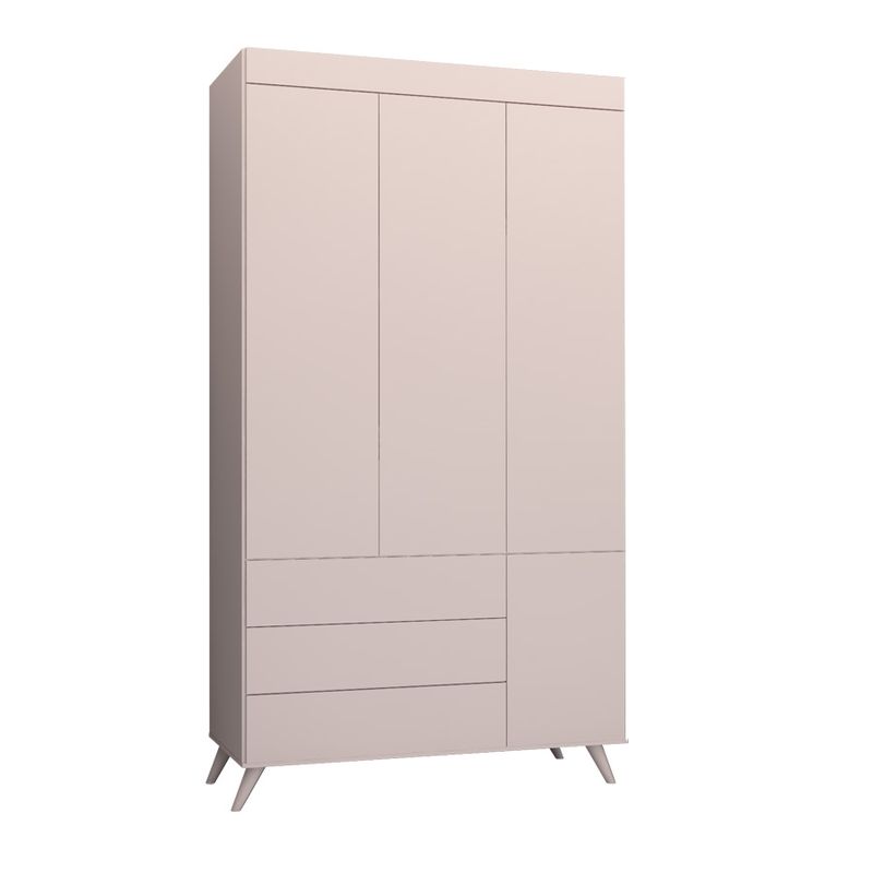 Guarda Roupa Infantil Viena Rosa Claro 1