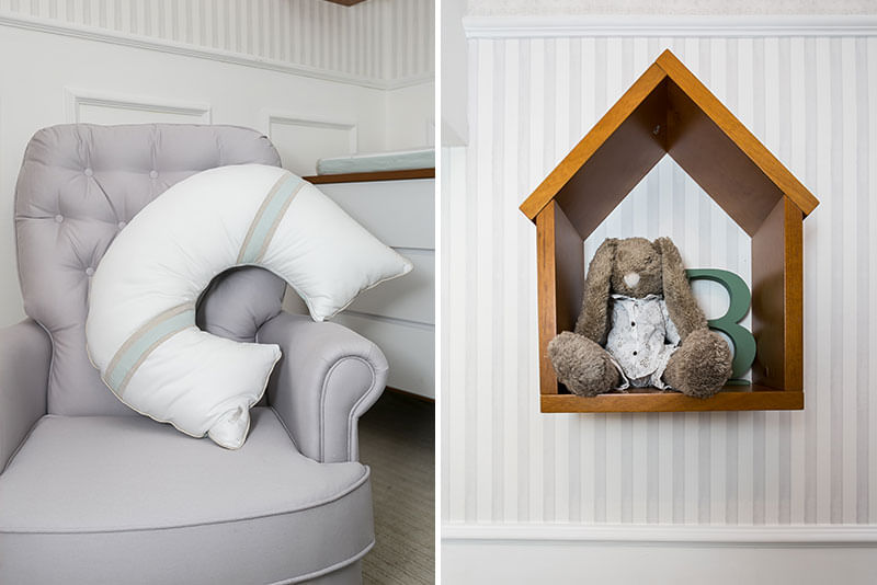 Quarto de Menino Banda de Animais Malva nicho