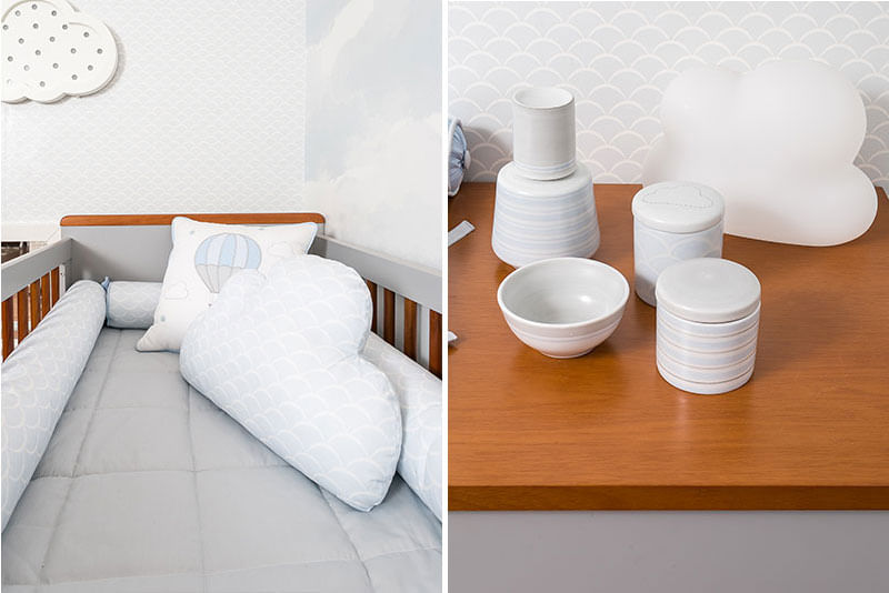 Quarto de Menino: Uma Viagem de Balão! kit higiene