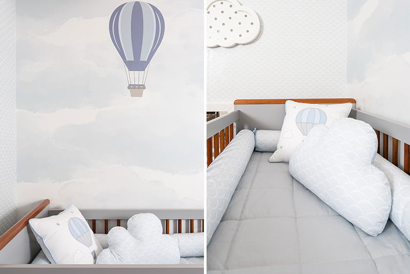 Quarto de Menino: Uma Viagem de Balão! almofada