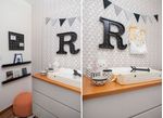 Quarto de Bebê Monocromático cômoda