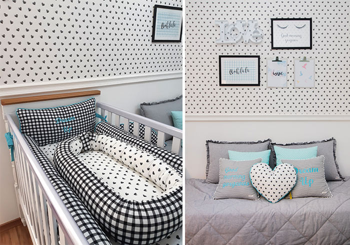Quarto de Bebê Vichy Tifany ninho