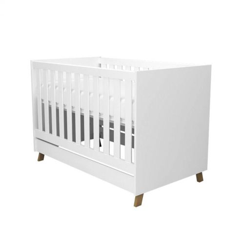 Quarto de Bebês Isis Branco - Berço + Cômoda