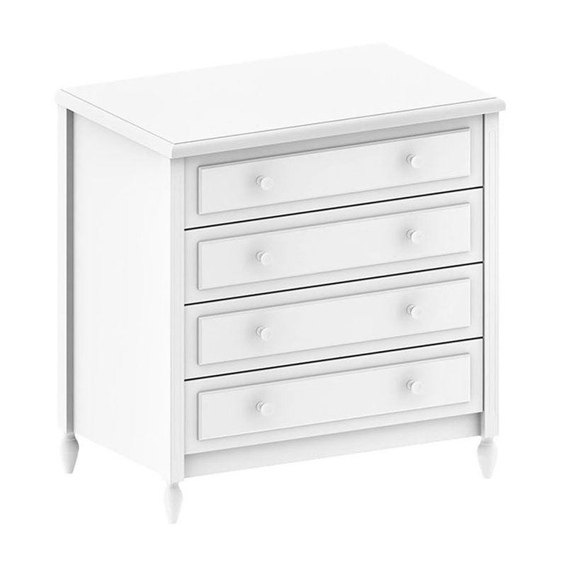 Comoda-de-Bebe-La-Vie-Branco-Fosco-4-Gavetas-1