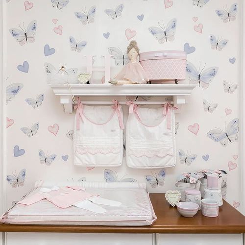 Papel de Parede Infantil Borboleta Azul