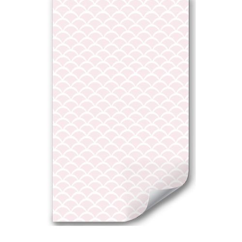 Papel de Parede Infantil Onda Rosa Claro