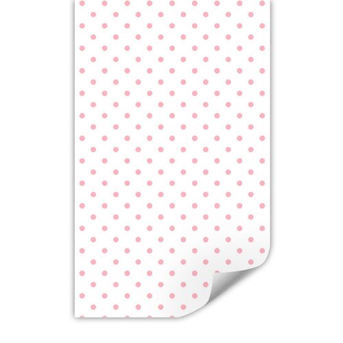 Papel de Parede Infantil Poá Rosa Clássico