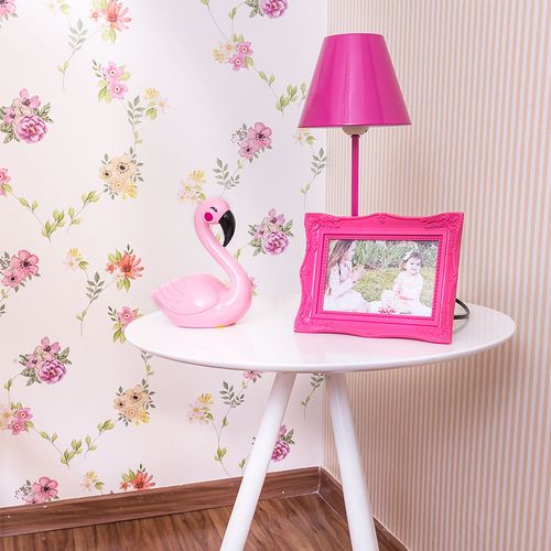 Papel de Parede Infantil Floral Candy Verde