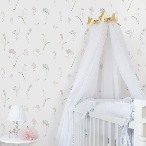 Papel de Parede Infantil Floral Liv
