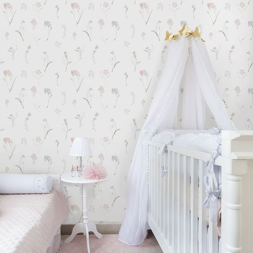 Papel de Parede Infantil Floral Liv