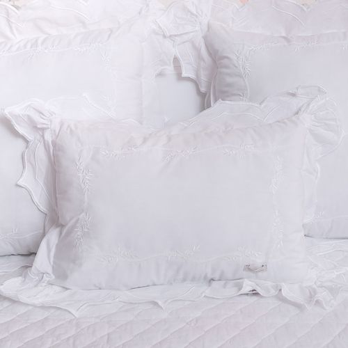 Almofada Retangular Garden Branco