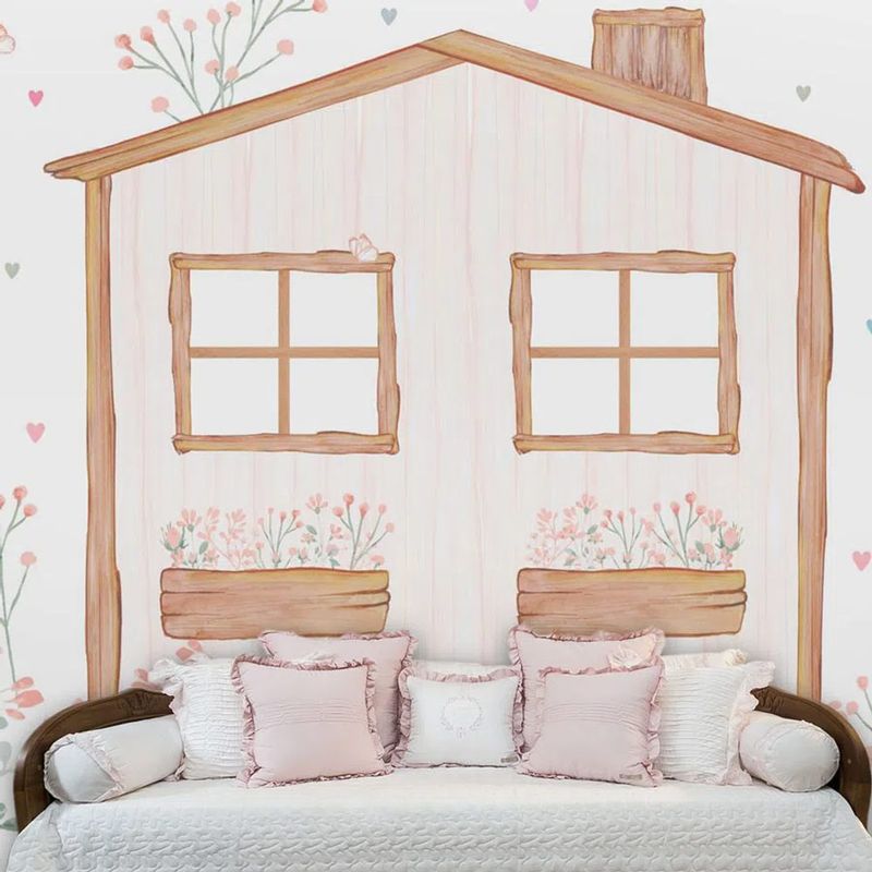Mural-Casinha-com-Coracoes-Aquarela-Color-2