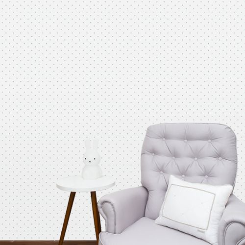 Papel de Parede Infantil Mini Poá Verde