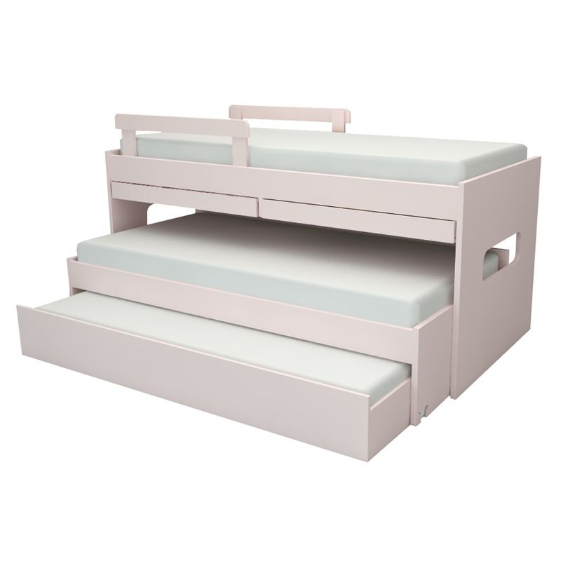 Beliche-Multi-com-Cama-Auxiliar-e-Mesa-de-Estudo-Rosa-1