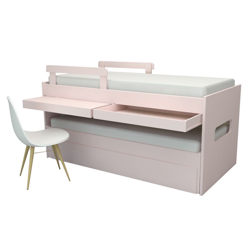 Beliche-Multi-com-Cama-Auxiliar-e-Mesa-de-Estudo-Rosa-4