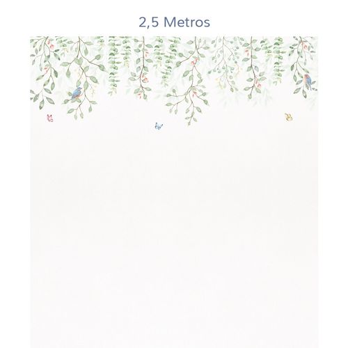 Papel de Parede Infantil Jardim Borboletas Suspenso - Mural