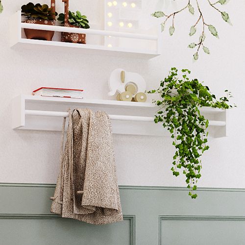 Prateleira de Livro Up 90cm Branca