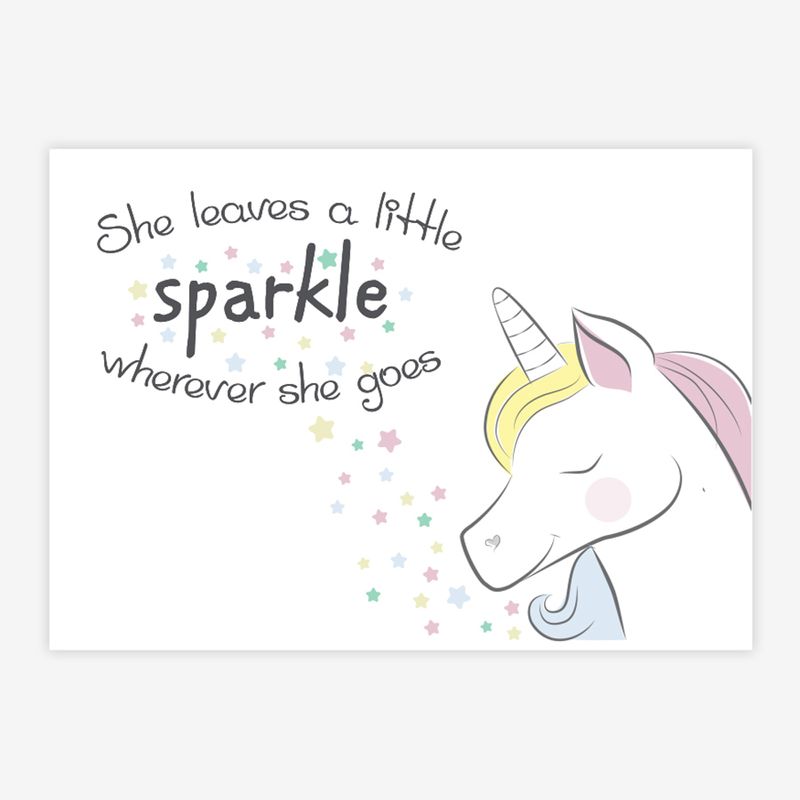 Quadro-Infantil-Unicornio-Sparkle-Rosa-1