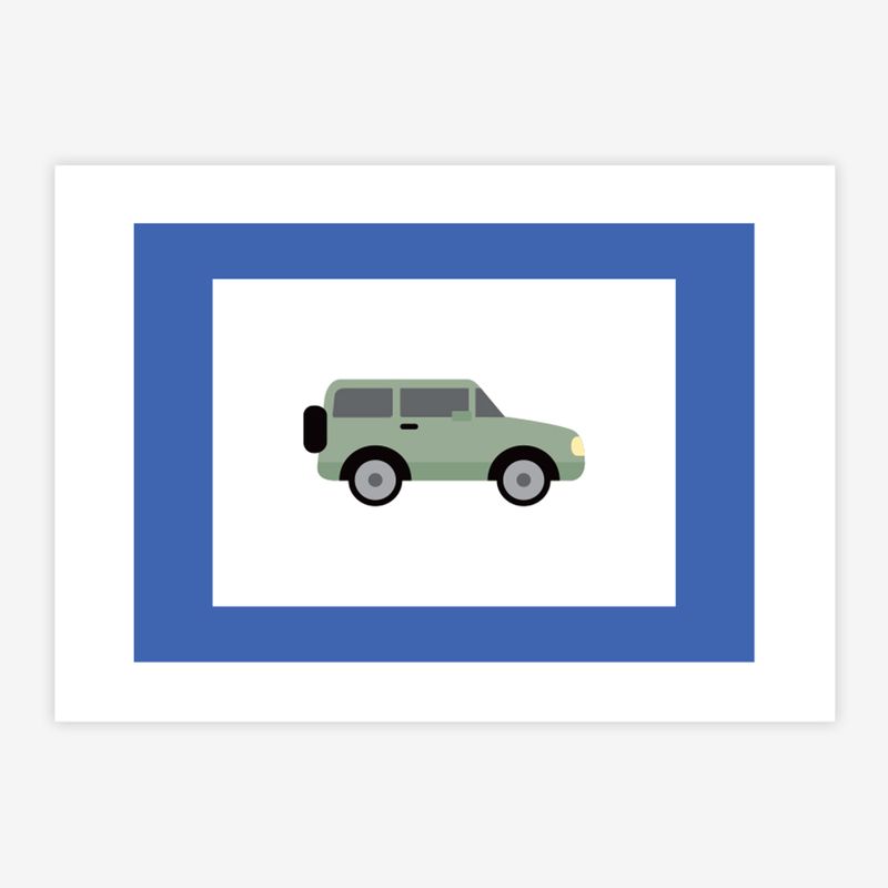 Quadro-Infantil-Jipe-Verde-1