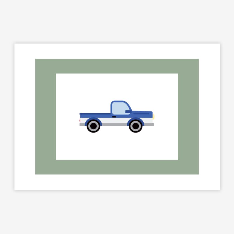 Quadro-Infantil-Caminhonete-Azul-1