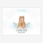 Quadro-Infantil-Urso-Beary-Much-Azul-Bebe-1
