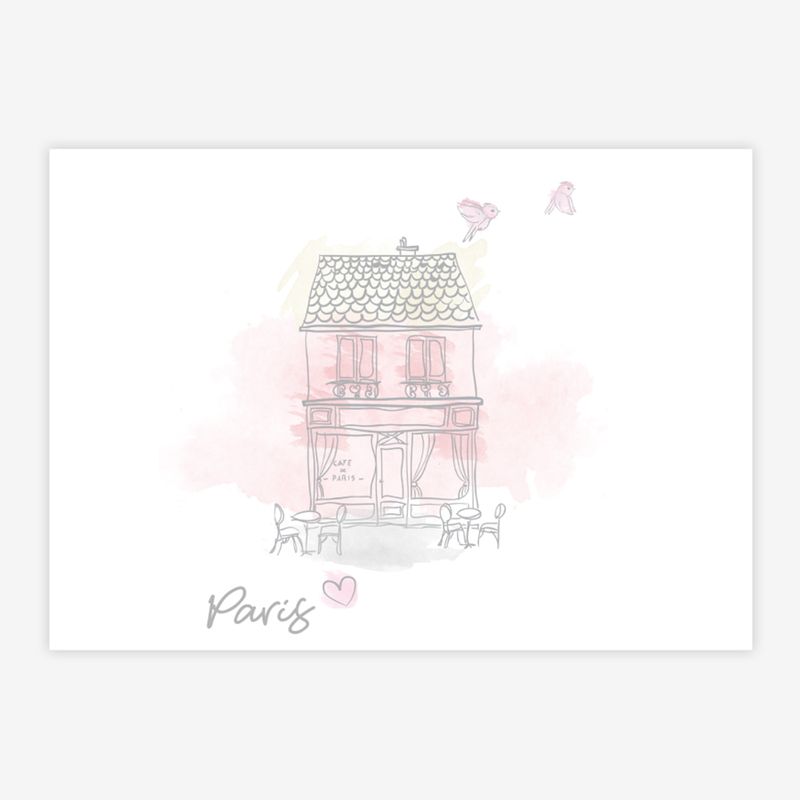 Quadro-Infantil-Paris-Rosa-Horizontal-1