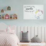 Quadro-Infantil-Unicornio-Sparkle-Rosa-2