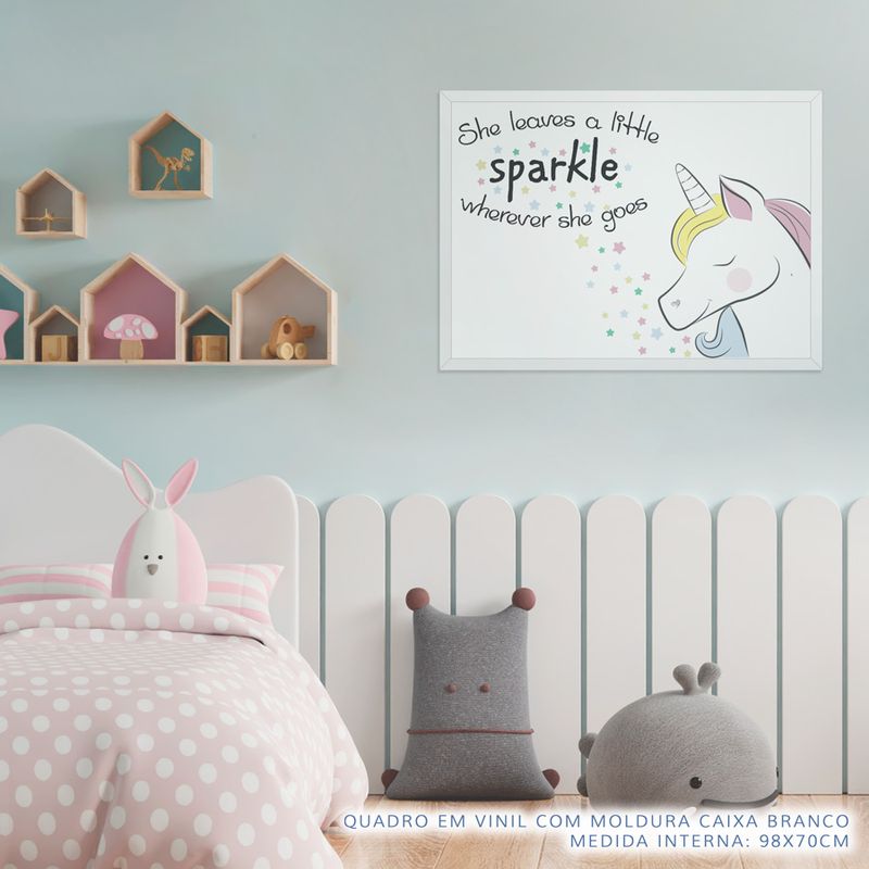 Quadro-Infantil-Unicornio-Sparkle-Rosa-2