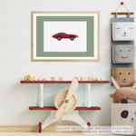 Quadro-Infantil-Carro-Vermelho-2