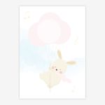Quadro-Infantil-Coelho-com-Baloes-Salmao-1