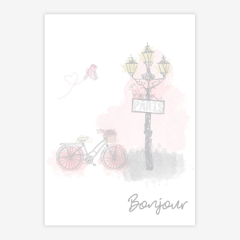 Quadro-Infantil-Paris-Bonjour-Rosa-Vertical-1