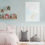 Quadro-Infantil-Coelho-com-Baloes-Salmao-2