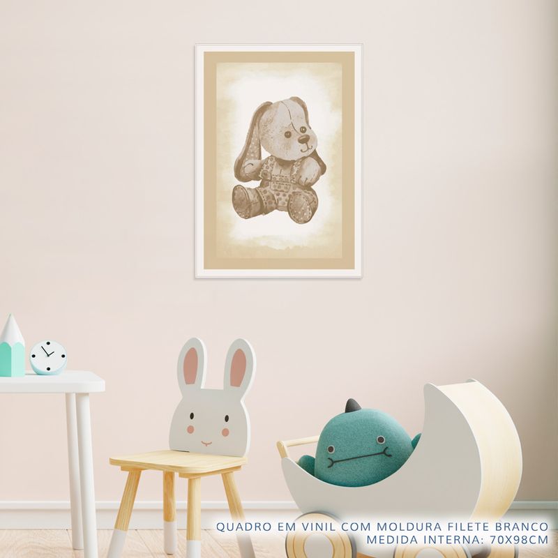 Quadro-Infantil-Cachorro-Classic-Bege-2