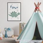 Quadro-Infantil-Dino-RAWW-Stegossauro-Malva-2