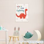 Quadro-Infantil-Dino-Never-Stop-Brontossauro-Color-2