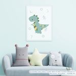 Quadro-Infantil-Dino-T-Rex-Color-2