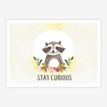 Quadro-Infantil-Esquilo-Stay-Curious-Amarelo-1