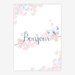 Quadro-Infantil-Aquarela-Flores-Bonjour-Azul-1