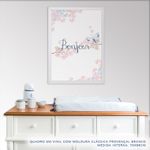 Quadro-Infantil-Aquarela-Flores-Bonjour-Azul-2