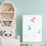 Quadro-Infantil-Passaros-Origami-Tifany-Vertical-2