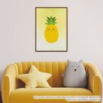 Quadro-Infantil-Tropical-Abacaxi-Amarelo-2