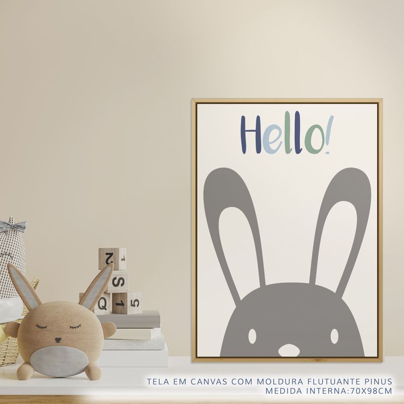 Quadro-Infantil-Coelho-Hello-Azul-2
