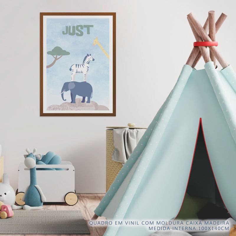 Quadro-Infantil-Animais-Just-Azul-2