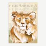 Quadro-Infantil-Leao-Filhote-Bege-1