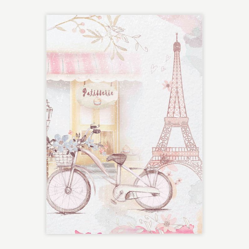 Quadro-Infantil-Patisserie-Paris-Rosa-1