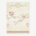 Quadro-Infantil-Coracao-Passarinhos-Rosa-1