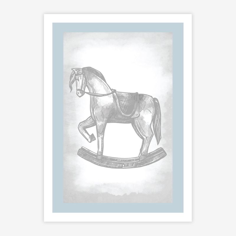 Quadro-Infantil-Cavalinho-Classic-Azul-1