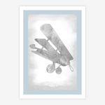 Quadro-Infantil-Aviao-Classic-Azul-1