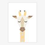 Quadro-Infantil-Girafa-Moderna-Amarelo-1