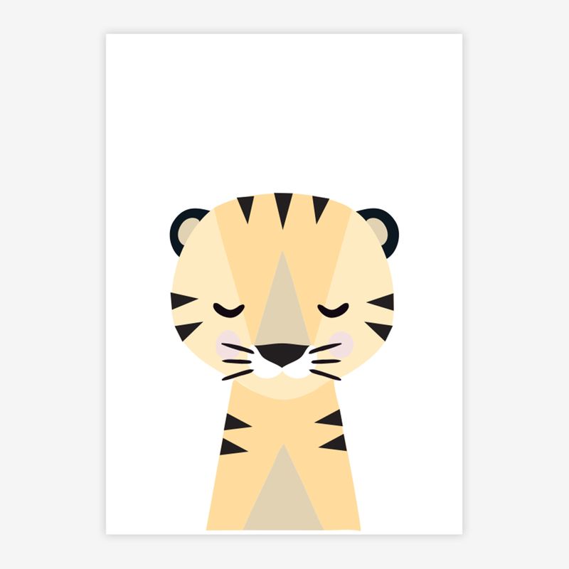 Quadro-Infantil-Tigre-Moderno-Amarelo-1